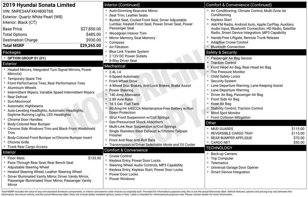 Used 2019 Hyundai Sonata Limited FWD image 4