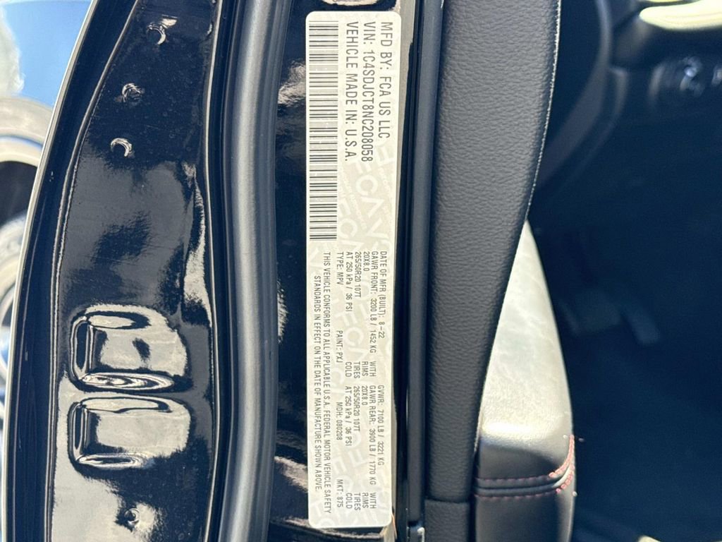 Used 2022 Dodge Durango R/T w/ Blacktop Package image 31