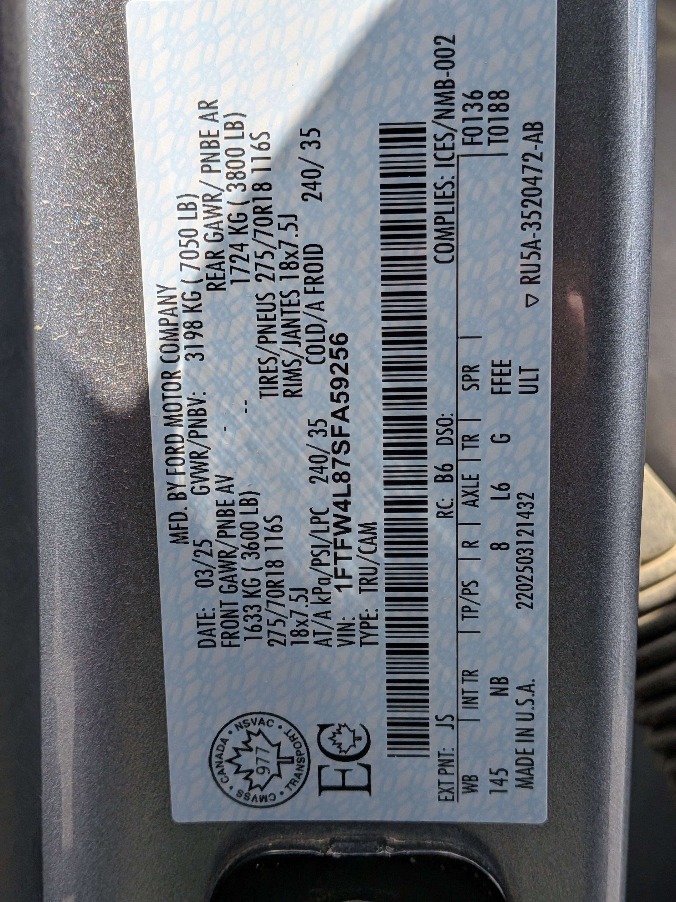 Certified 2025 Ford F150 Tremor w/ Equipment Group 402A High AWD/4WD image 39