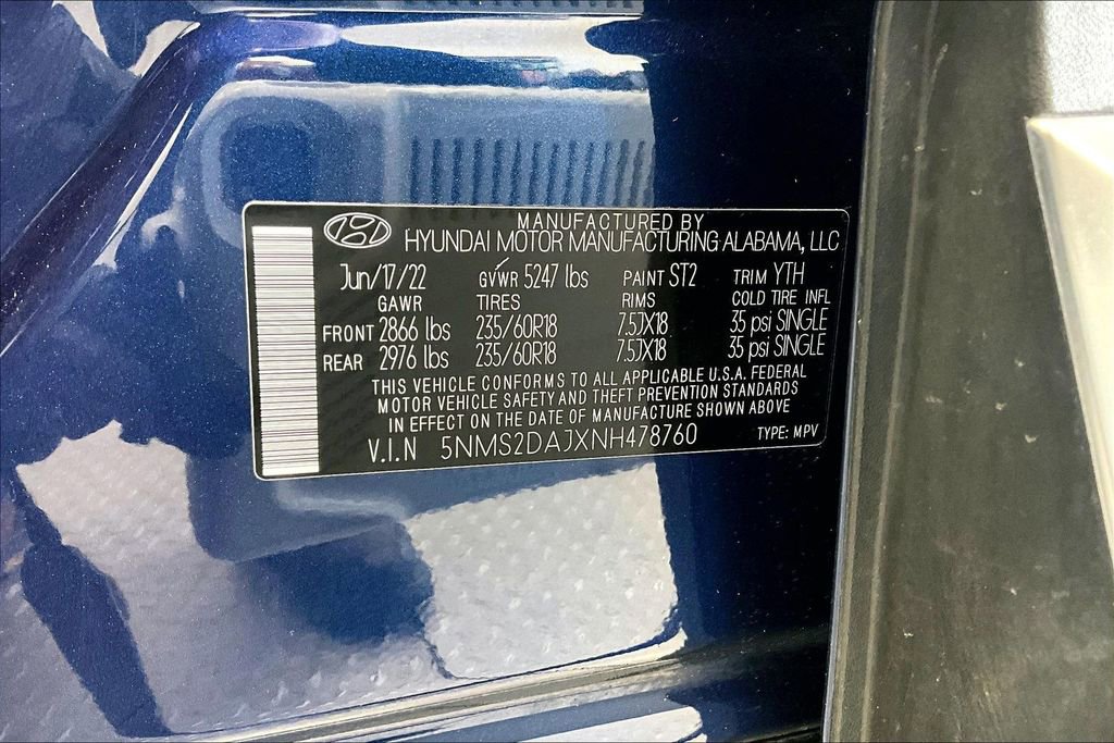 Certified 2022 Hyundai Santa Fe SEL image 33