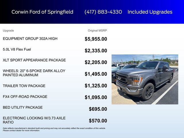 Used 2022 Ford F150 XLT w/ Equipment Group 302A High AWD/4WD image 5