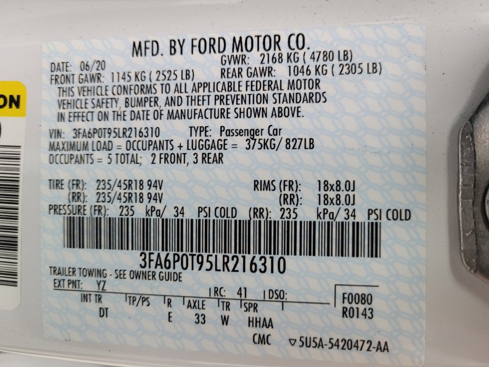 Used 2020 Ford Fusion SE image 33