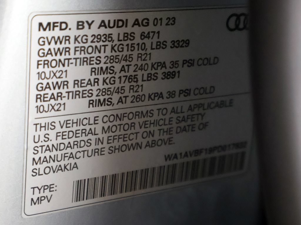 Used 2023 Audi Q8 Premium w/ Black Optic Package AWD/4WD image 52
