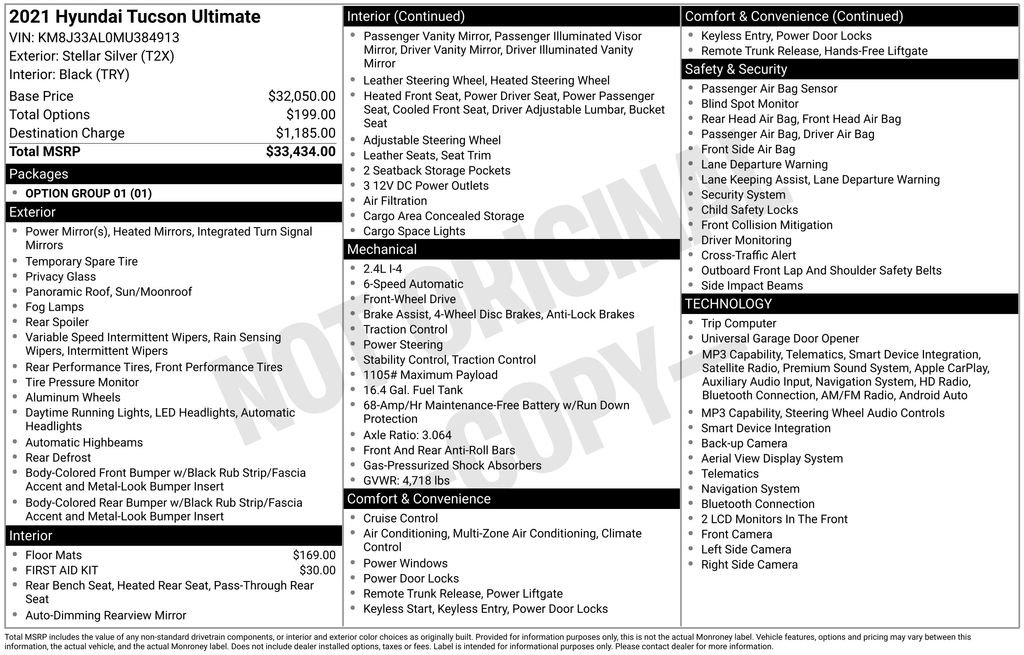 Used 2021 Hyundai Tucson Ultimate FWD image 7