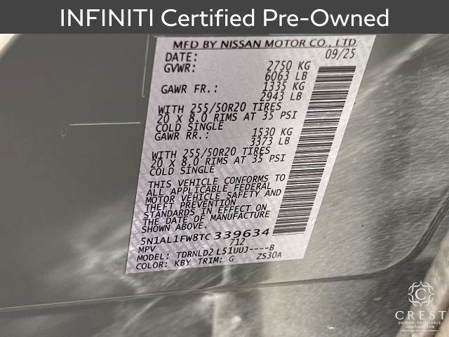 Certified 2026 INFINITI QX60 Sport w/ Dark Cargo Package AWD/4WD image 22
