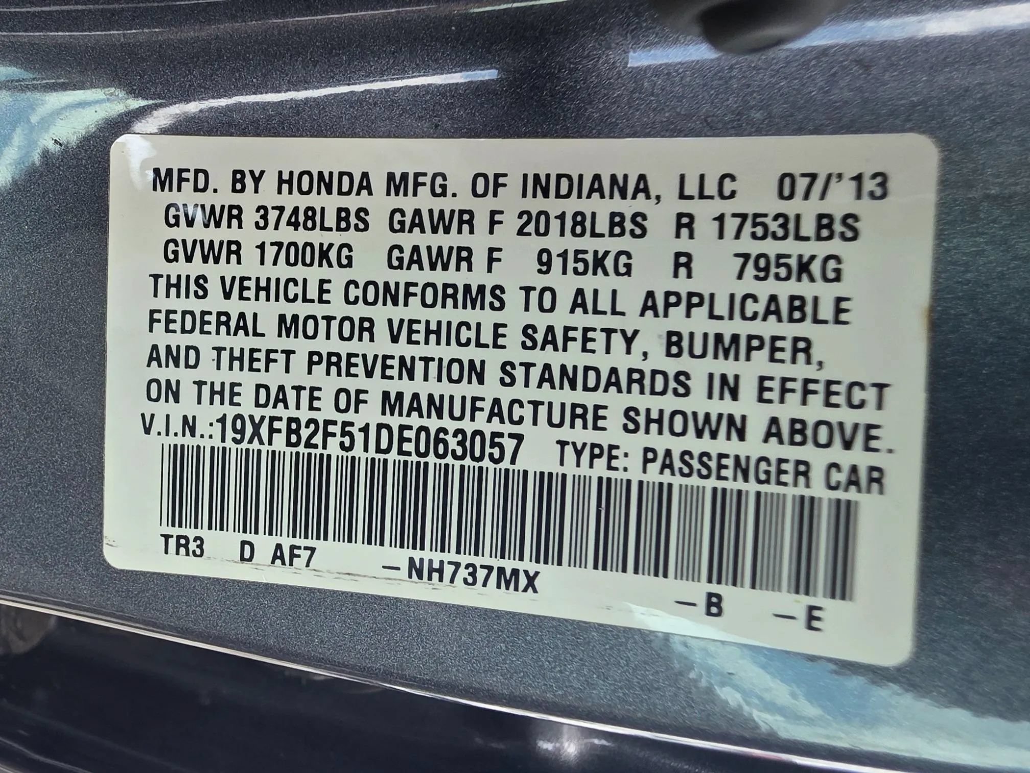 Used 2013 Honda Civic LX image 24