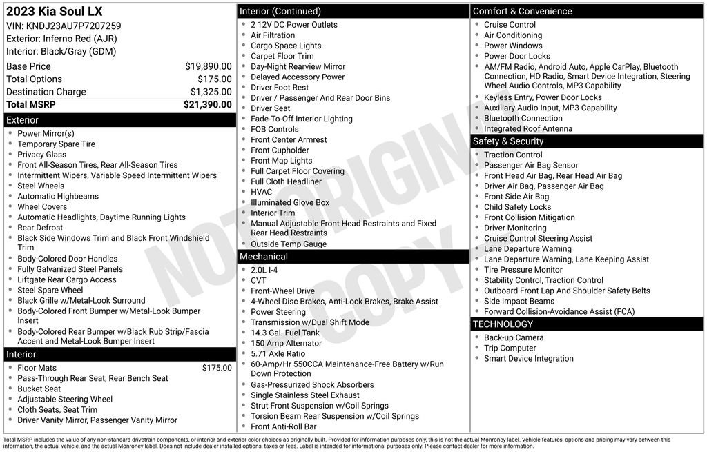 Certified 2023 Kia Soul LX FWD image 33