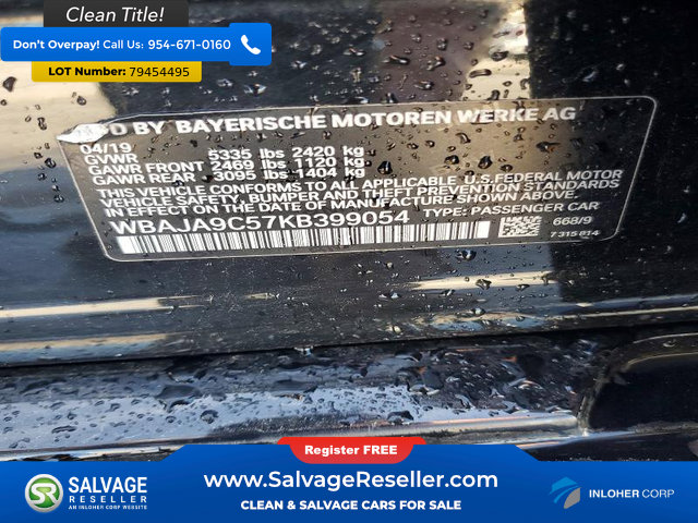 Used 2019 BMW 530e w/ Convenience Package image 16