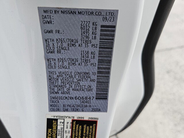 Used 2024 Nissan Frontier S w/ Technology Package image 32