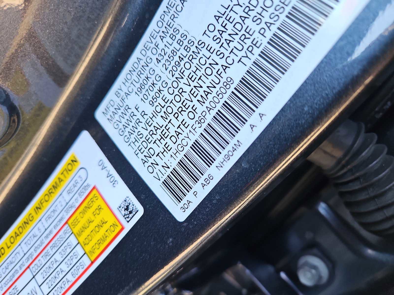 Certified 2023 Honda Accord EX image 14