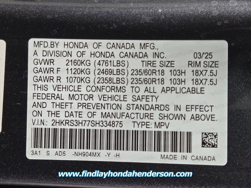 Certified 2025 Honda CR-V EX-L image 14