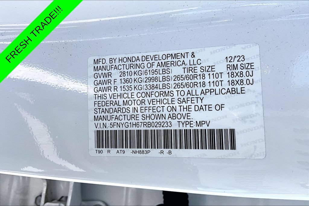 Certified 2024 Honda Pilot TrailSport image 18