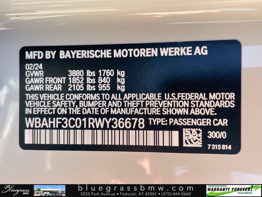 Used 2024 BMW Z4 sDrive30i w/ Convenience Package RWD image 24