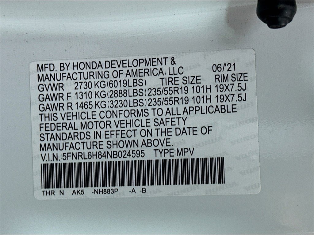 Used 2022 Honda Odyssey Touring image 35