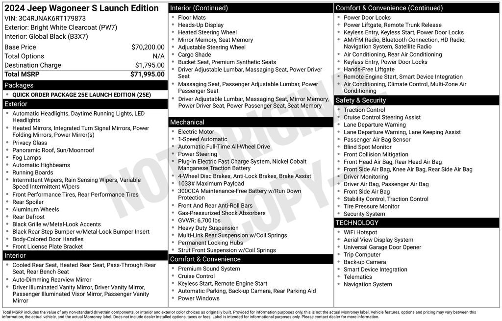 Used 2024 Jeep Wagoneer Launch Edition image 5