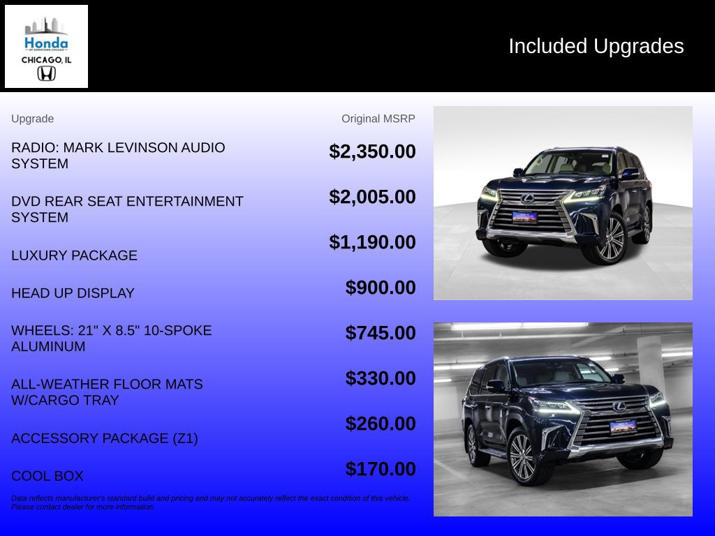 Used 2017 Lexus LX 570 4WD w/ Luxury Package image 10