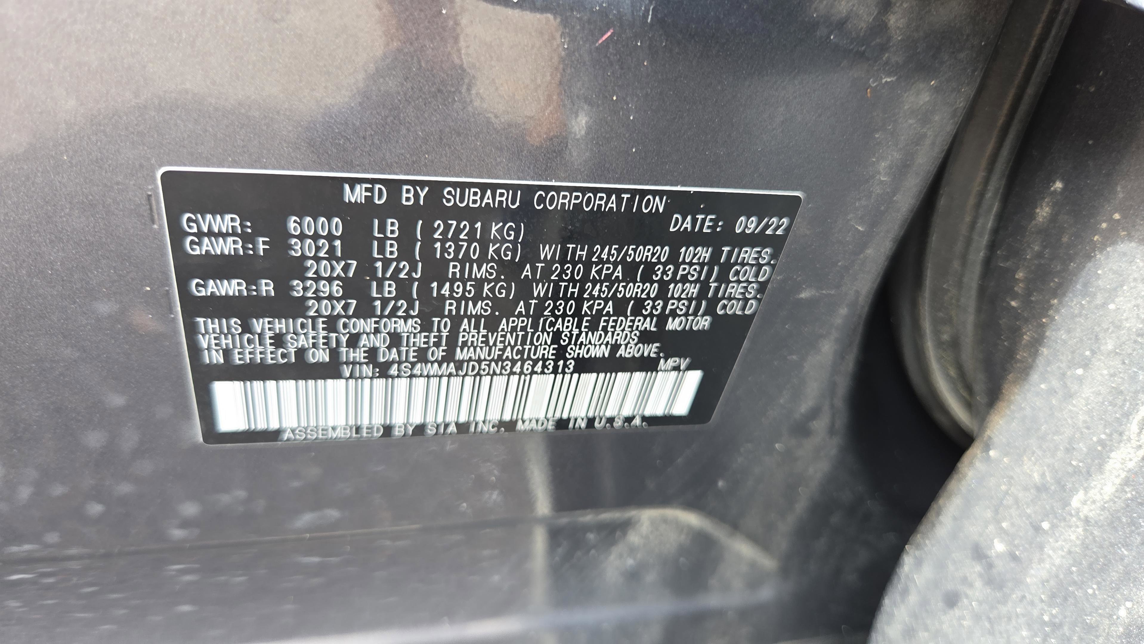 Used 2022 Subaru Ascent Onyx Edition image 27