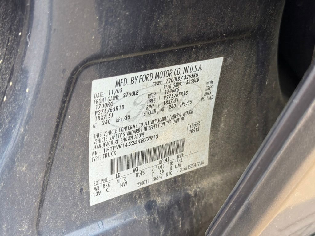 Used 2004 Ford F150 Lariat AWD/4WD image 12