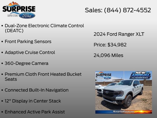 Used 2024 Ford Ranger XLT w/ Technology Package AWD/4WD image 19
