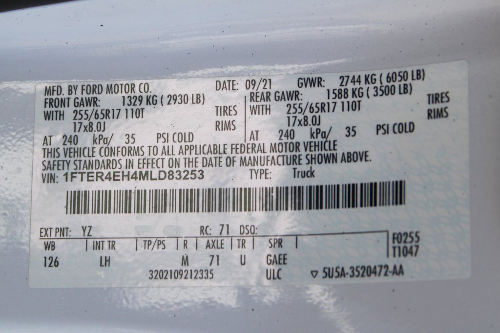 Used 2021 Ford Ranger XLT w/ Equipment Group 301A Mid image 41