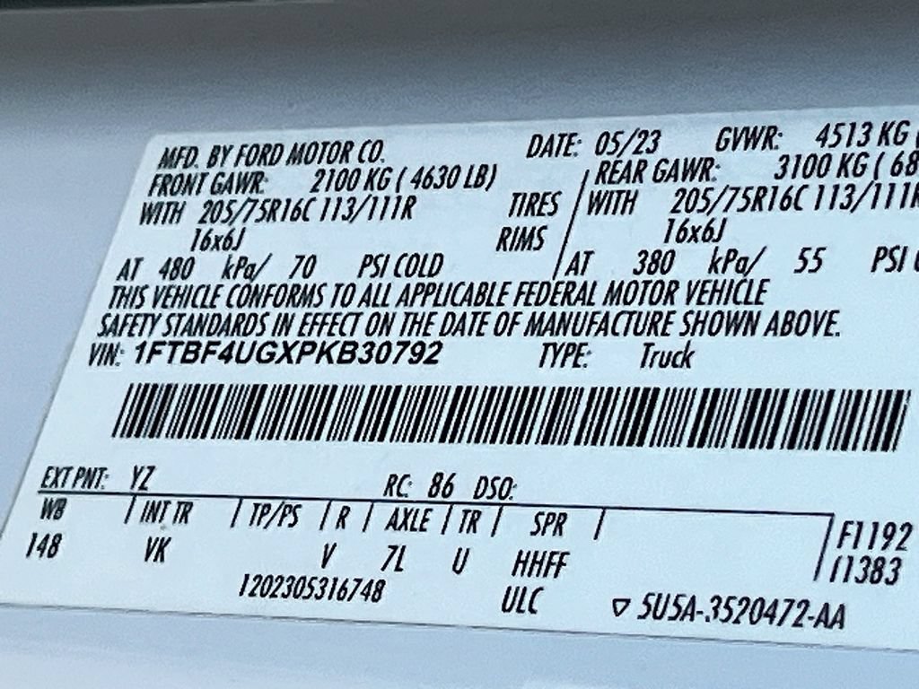 Used 2023 Ford Transit 350 148 High Roof DRW AWD image 26