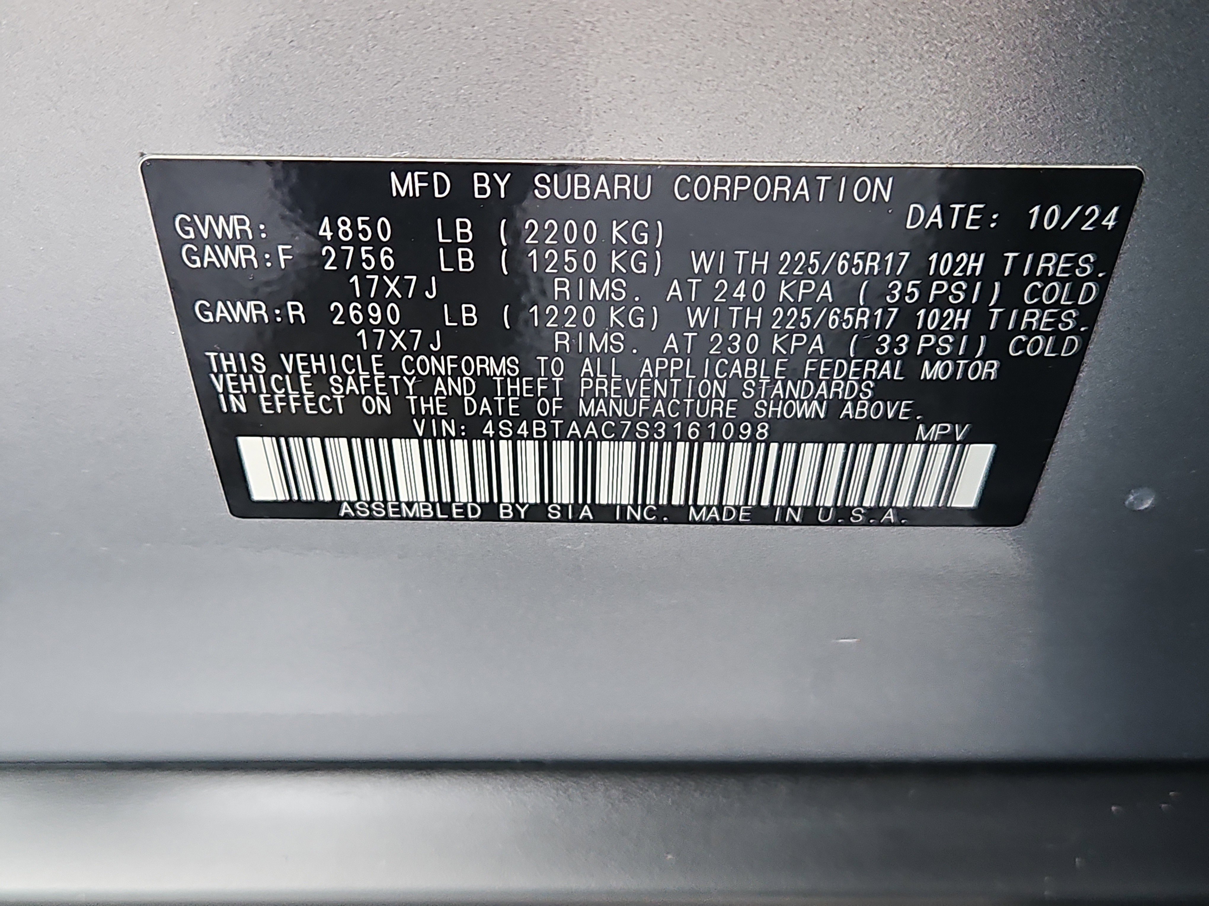 Certified 2025 Subaru Outback image 7