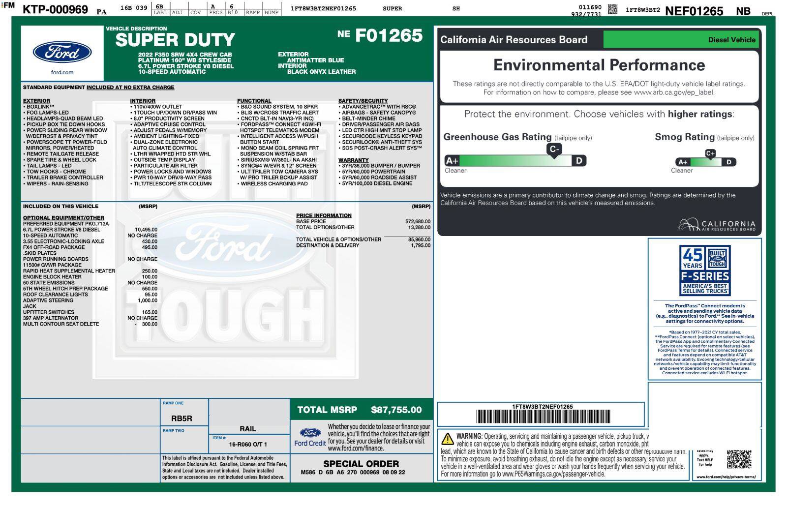 Used 2022 Ford F350 Platinum AWD/4WD image 3
