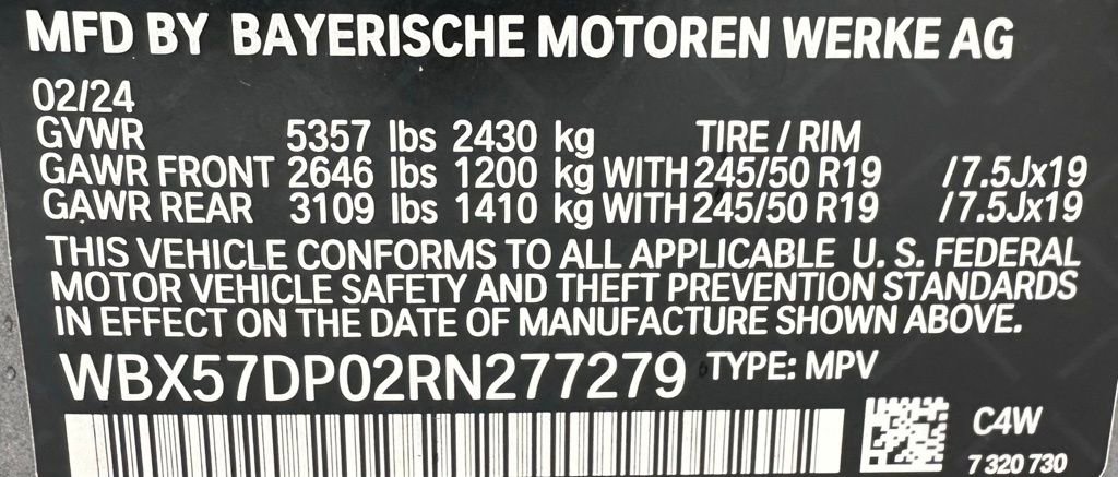 Certified 2024 BMW X3 xDrive30i w/ Premium Package w/ZPA AWD/4WD image 45