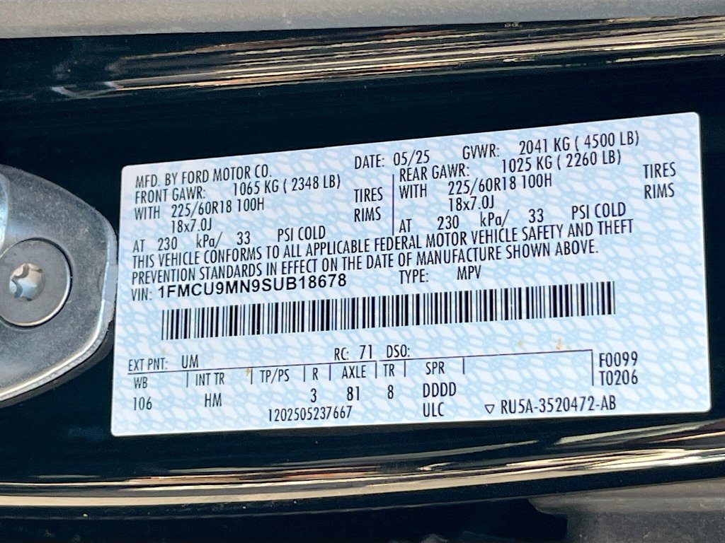 Used 2025 Ford Escape ST-Line AWD/4WD image 30