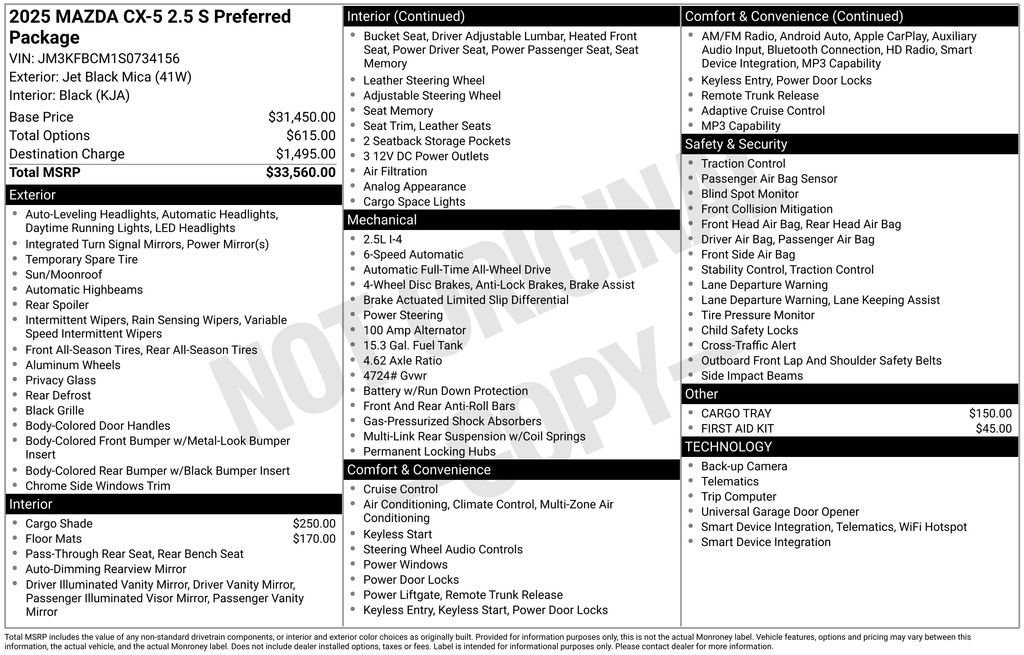 New 2025 MAZDA CX-5 AWD 2.5 S w/ Preferred Package image 29