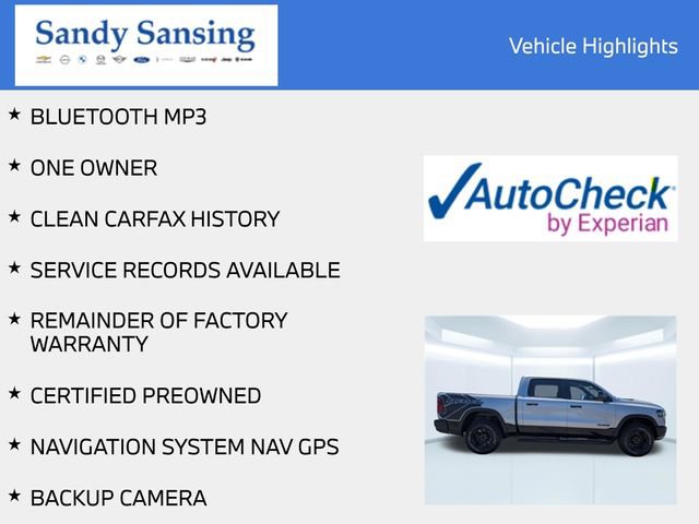 Certified 2025 RAM 1500 Rebel w/ Bed Utility Group AWD/4WD image 6