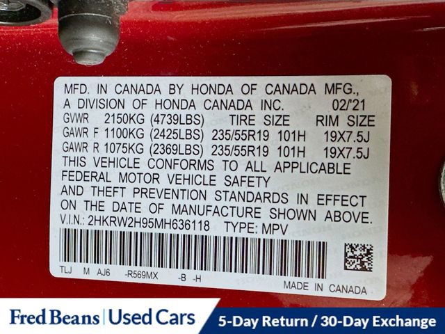 Used 2021 Honda CR-V Touring image 34