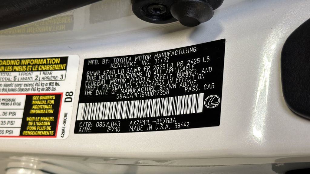 Certified 2022 Lexus ES 300h 300h w/ Premium Package image 35