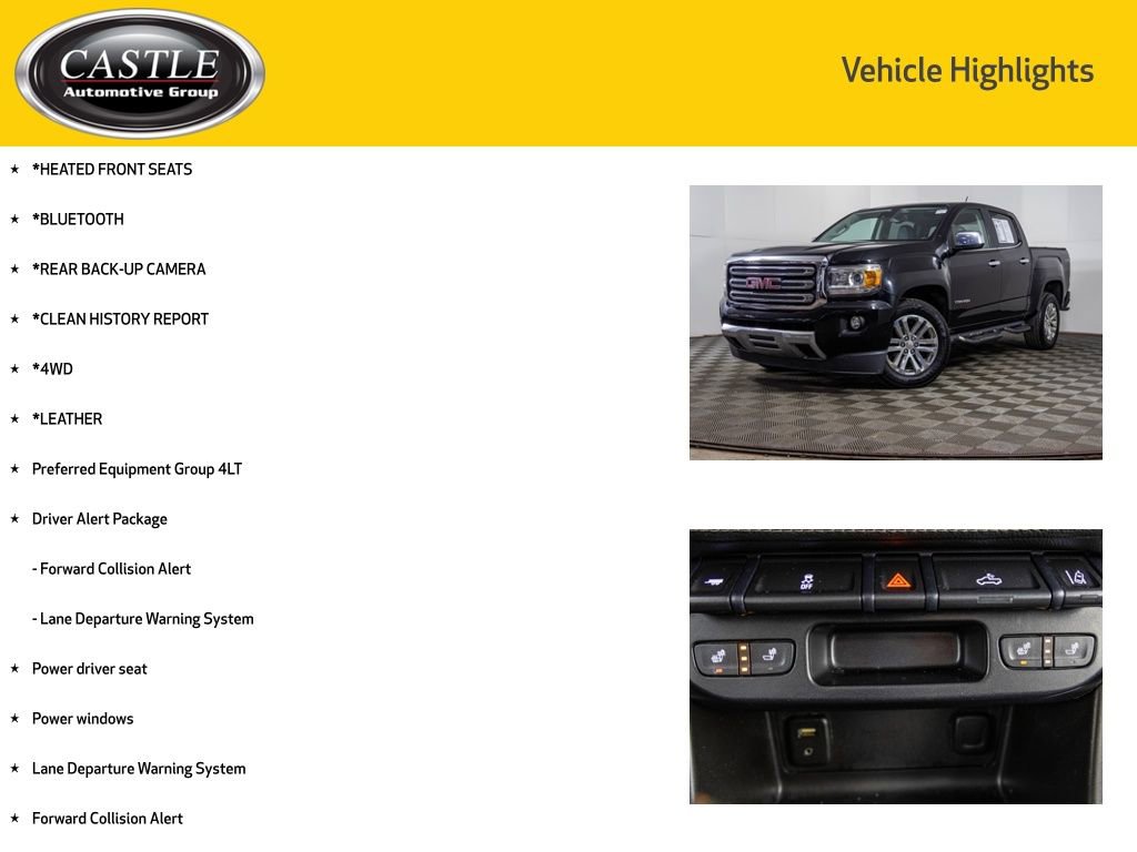 Used 2016 GMC Canyon SLT w/ Driver Alert Package image 3