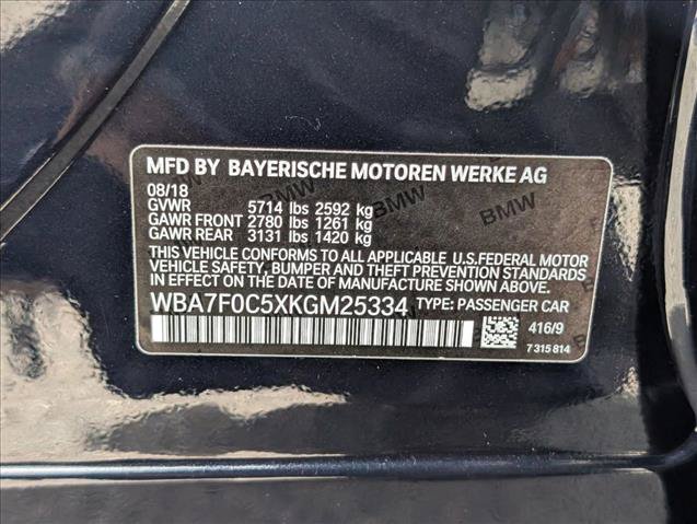 Used 2019 BMW 750i w/ M Sport Package RWD image 25