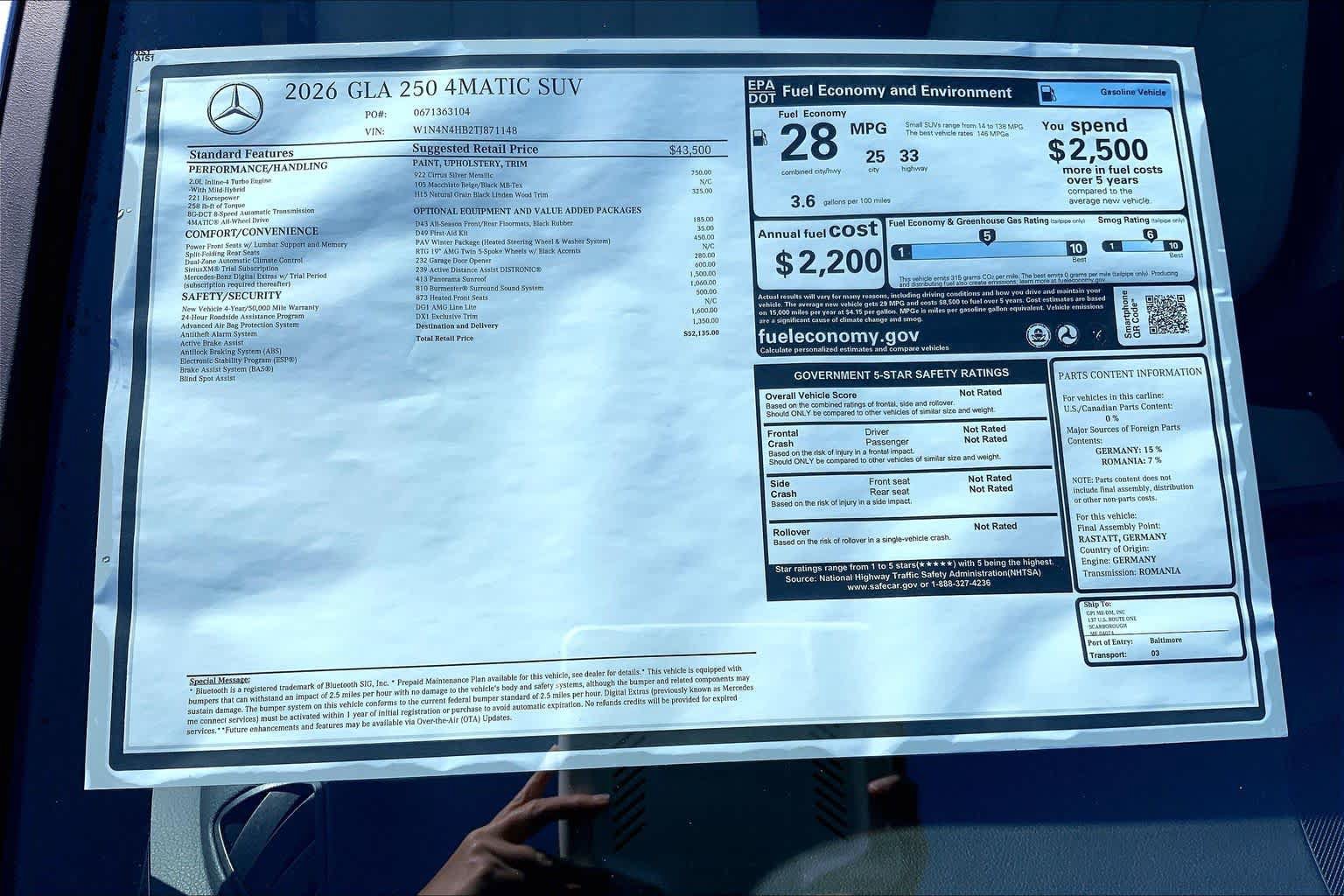 New 2026 Mercedes-Benz GLA 250 4MATIC image 26