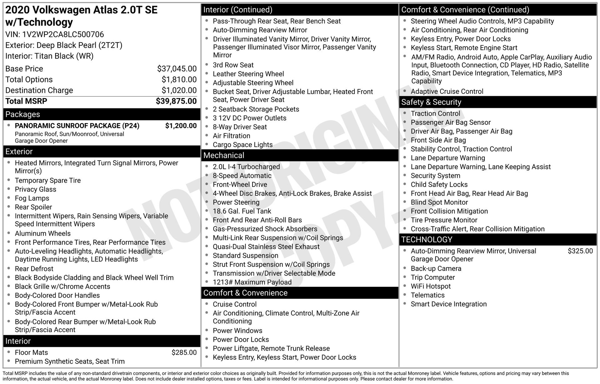Used 2020 Volkswagen Atlas SE w/ Panoramic Sunroof Package FWD video 1