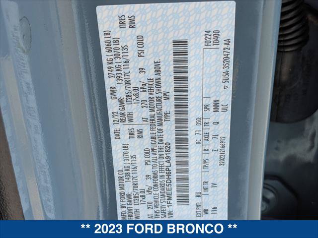 Certified 2023 Ford Bronco Badlands AWD/4WD image 22