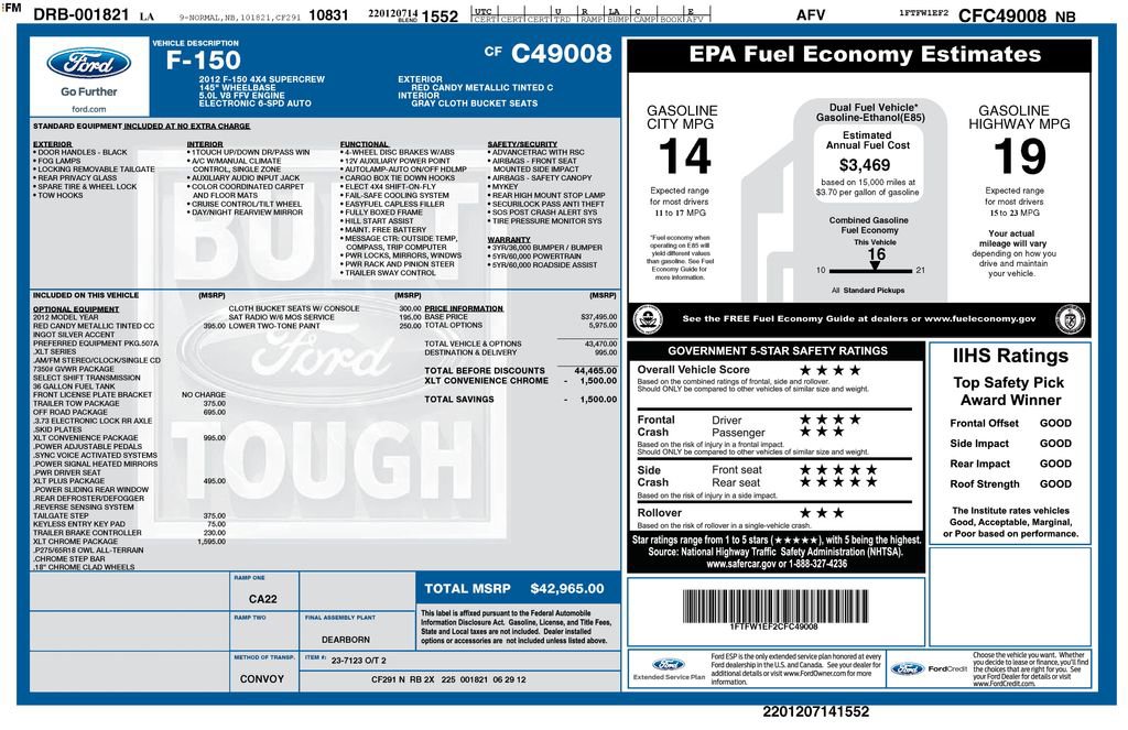 Used 2012 Ford F150 XLT w/ XLT Chrome Pkg image 31