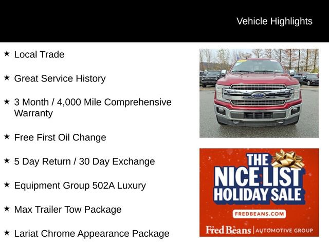 Certified 2019 Ford F150 Lariat w/ Equipment Group 502A Luxury image 3
