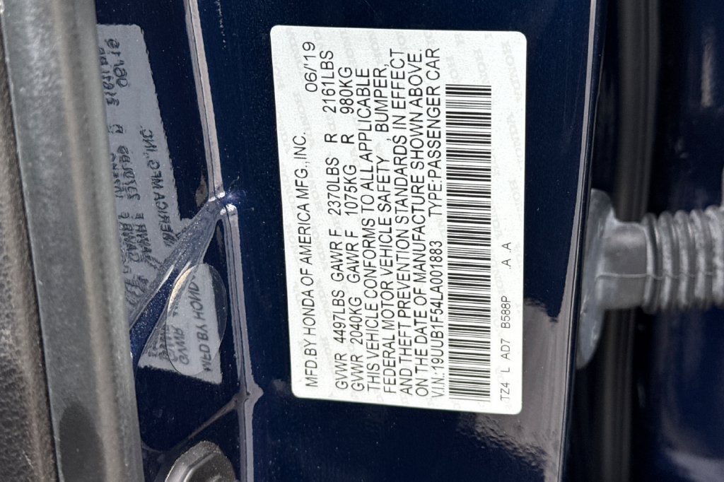 Certified 2020 Acura TLX w/ Technology Package FWD image 36