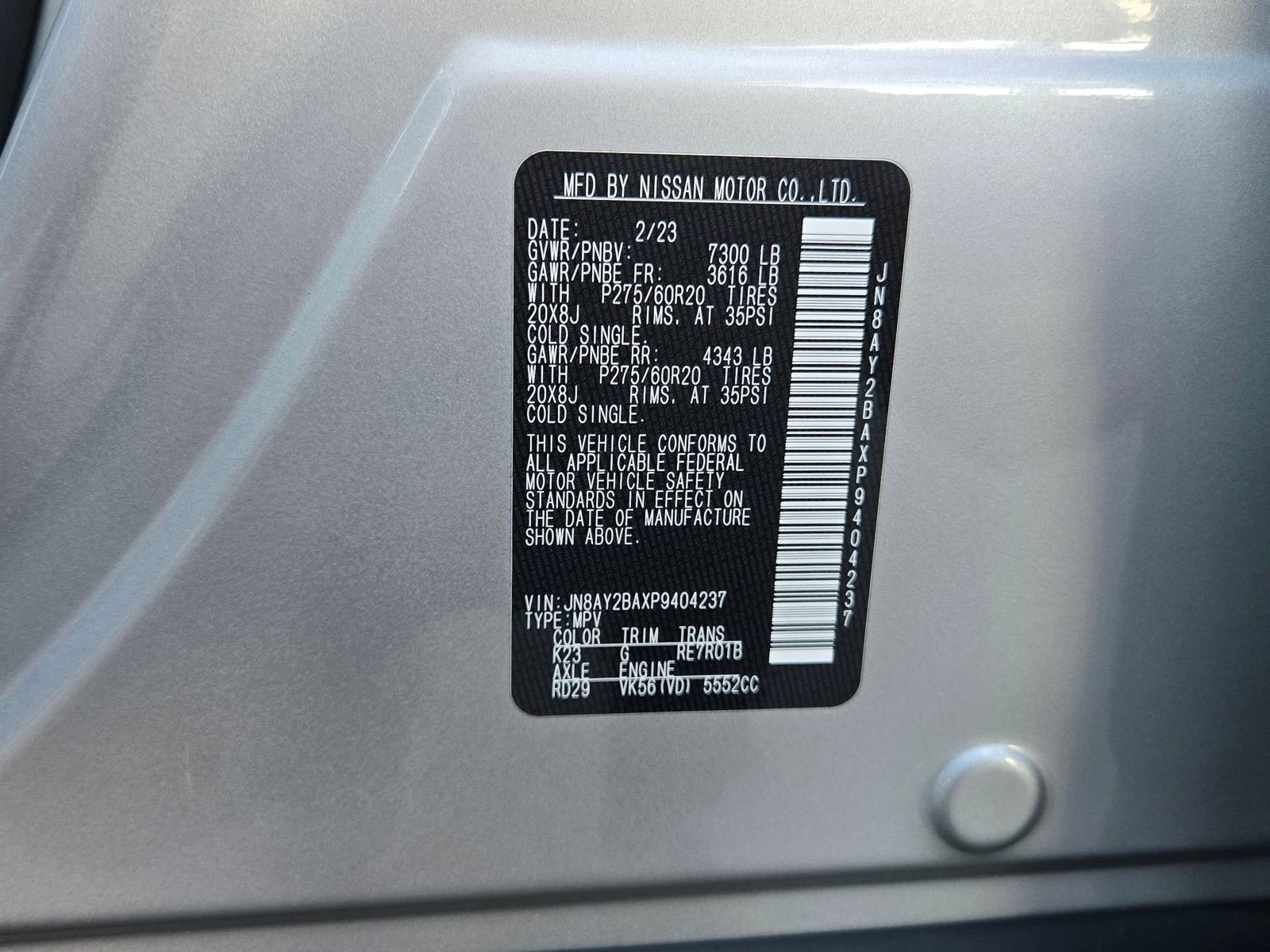 Used 2023 Nissan Armada SL w/ Captain's Chairs Package image 29