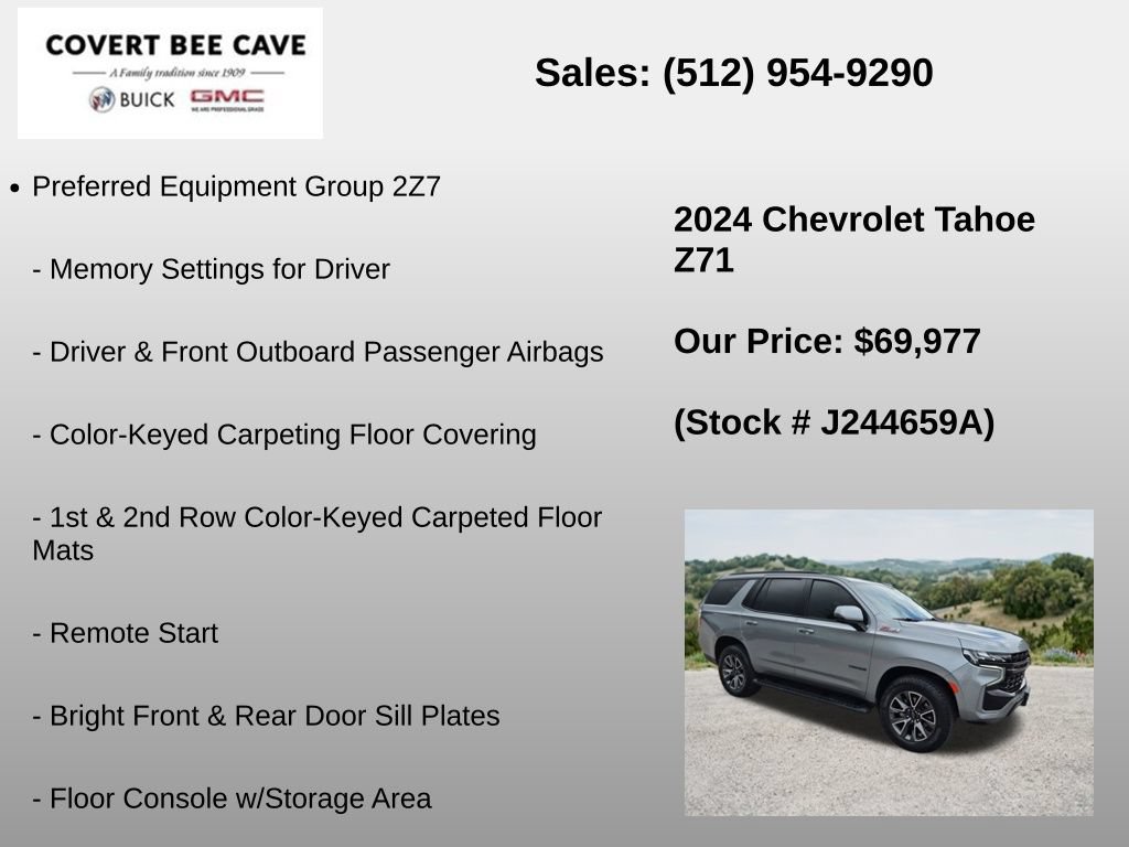 Used 2024 Chevrolet Tahoe Z71 w/ Off-Road Capability Package AWD/4WD image 6