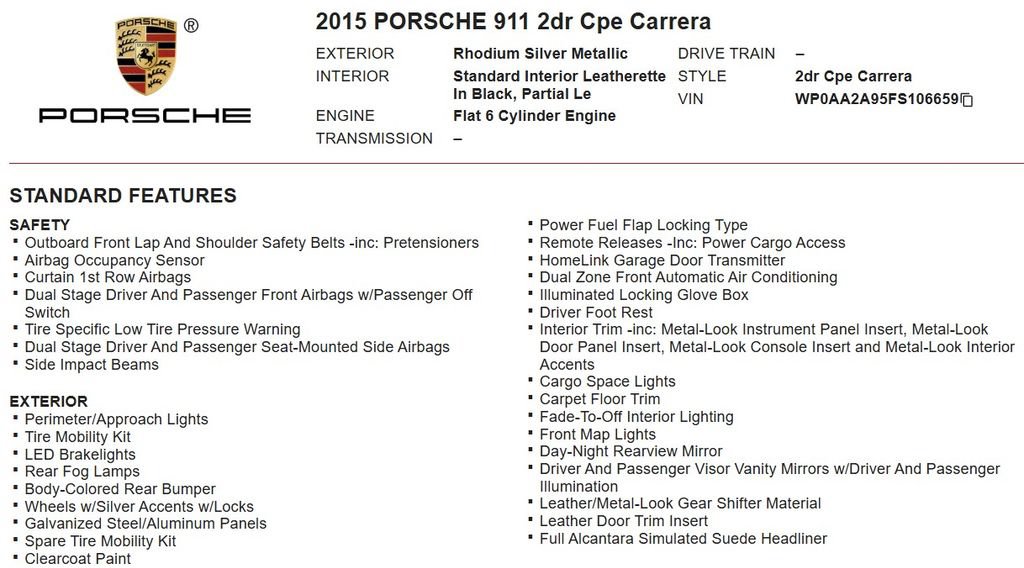 Used 2015 Porsche 911 Carrera RWD image 19