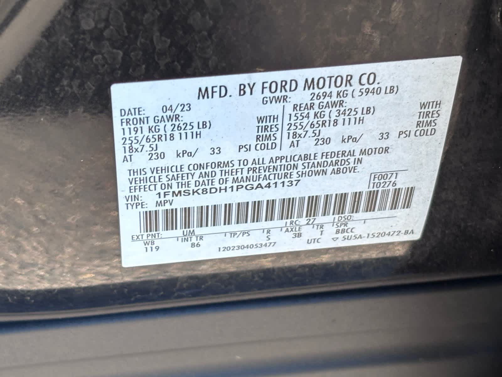 Used 2023 Ford Explorer XLT AWD/4WD image 23