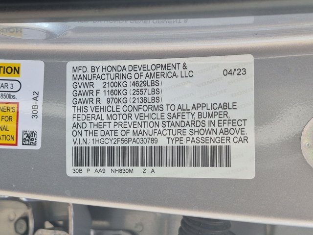 Certified 2023 Honda Accord Sport image 30