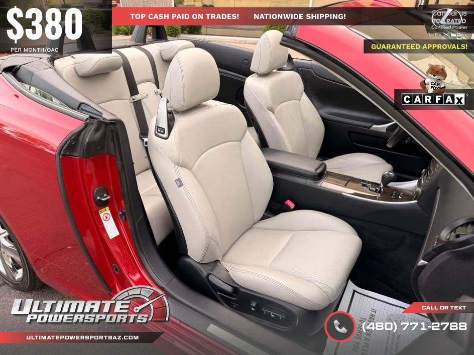 Used 2012 Lexus IS 350C w/ Luxury Pkg RWD image 12