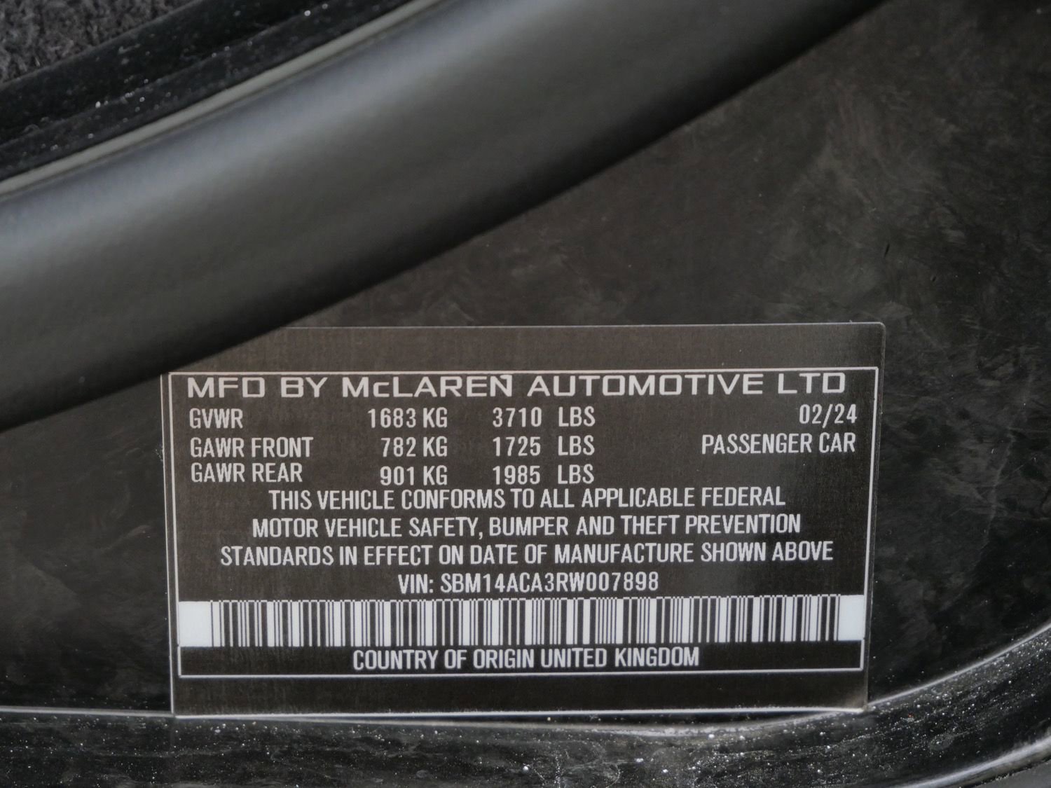 Used 2024 McLaren 750S RWD image 23