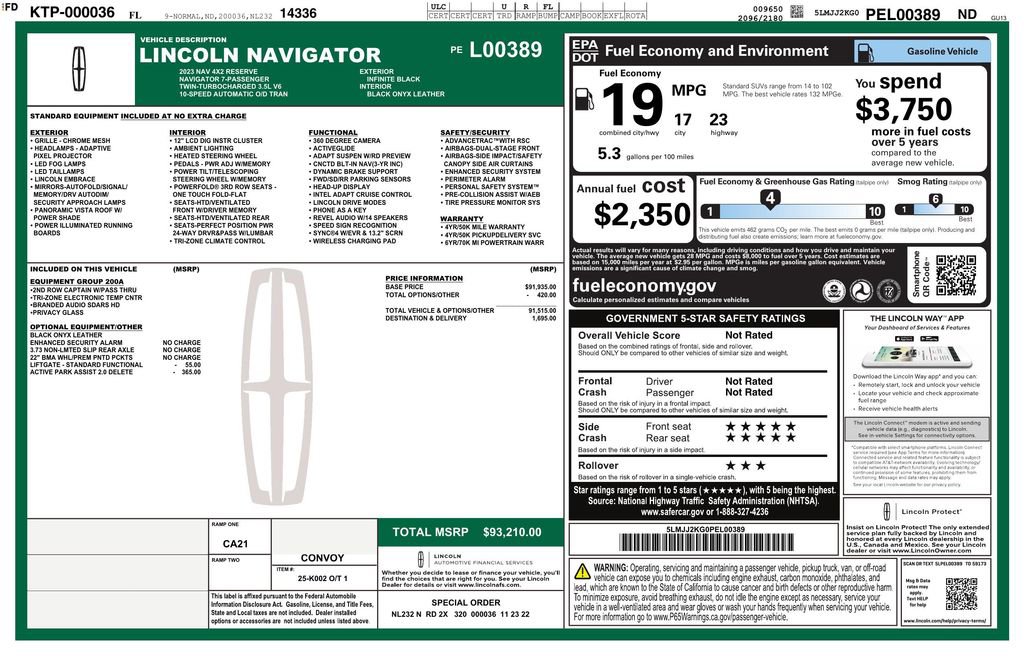 Used 2023 Lincoln Navigator Reserve RWD image 3