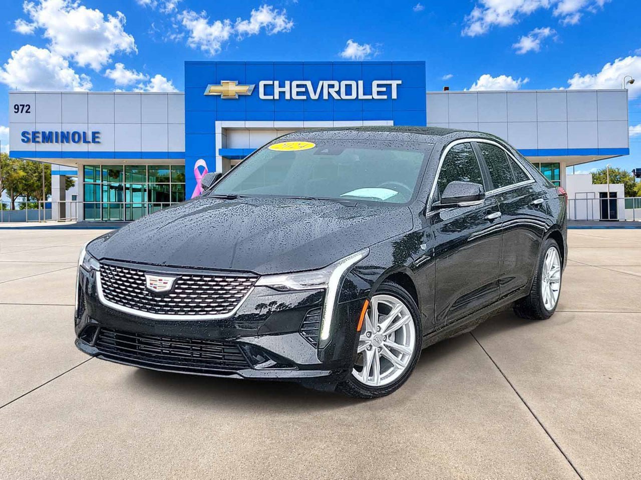 Certified 2024 Cadillac CT4 Luxury w/ Sun And Sound Package RWD image 1